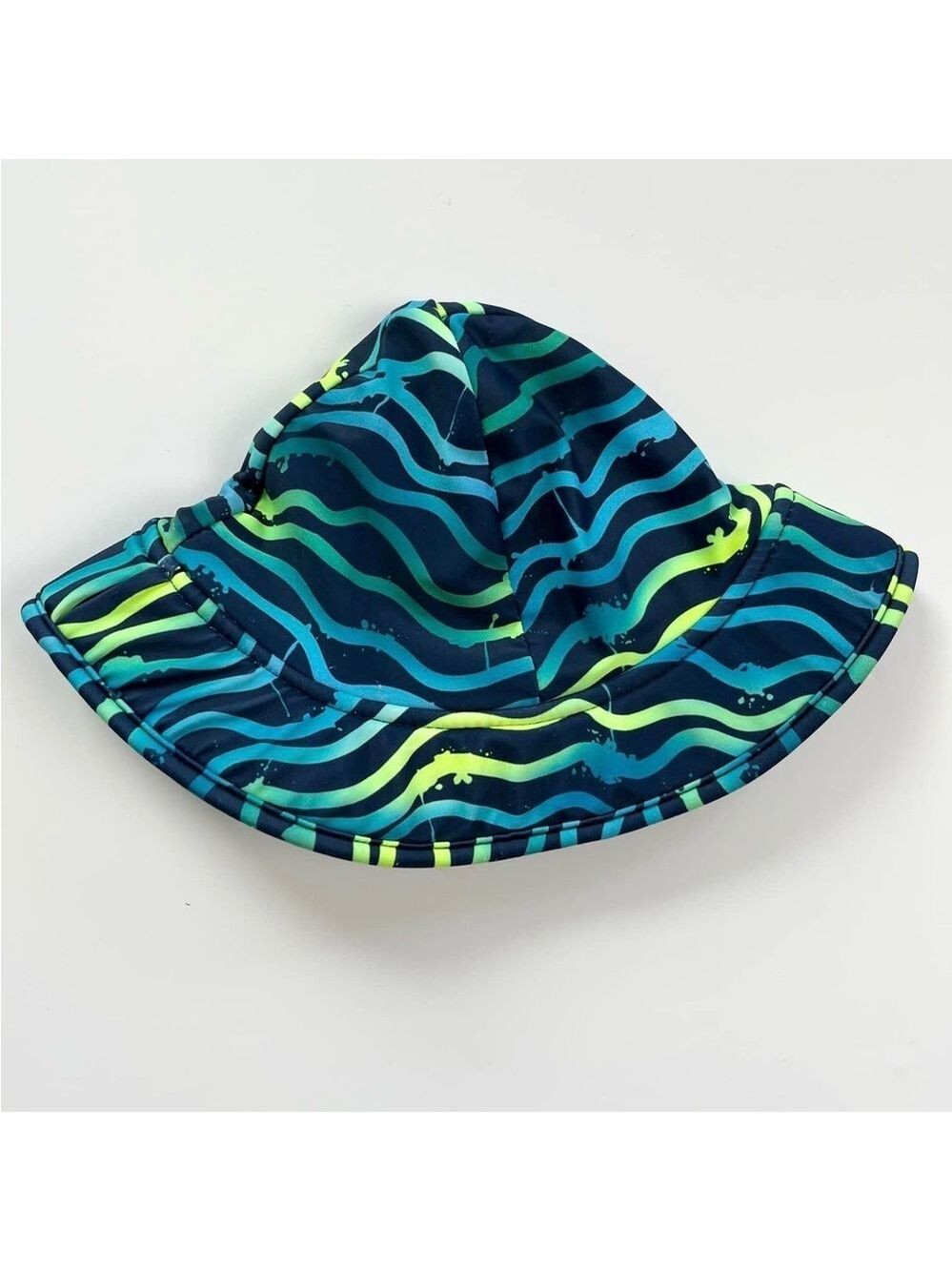 🩵 4/$20 Blue‎ and Green Striped Baby Swim  Hat